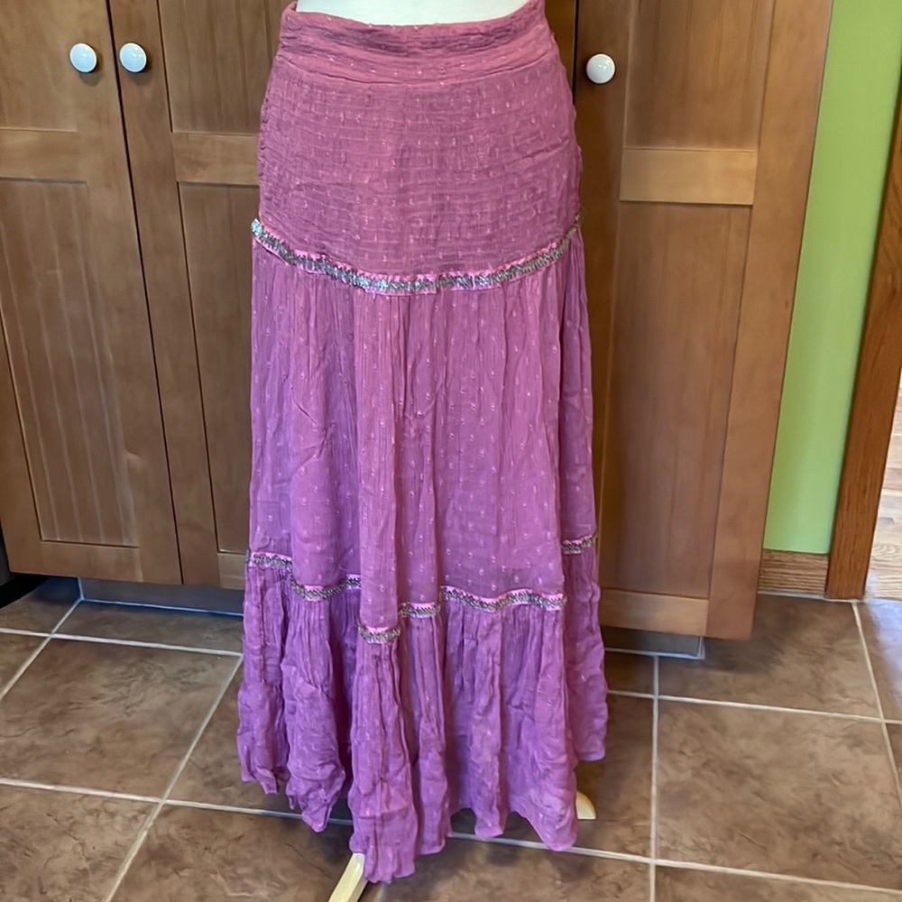Free People sugar plum maxi skirt. Size 8